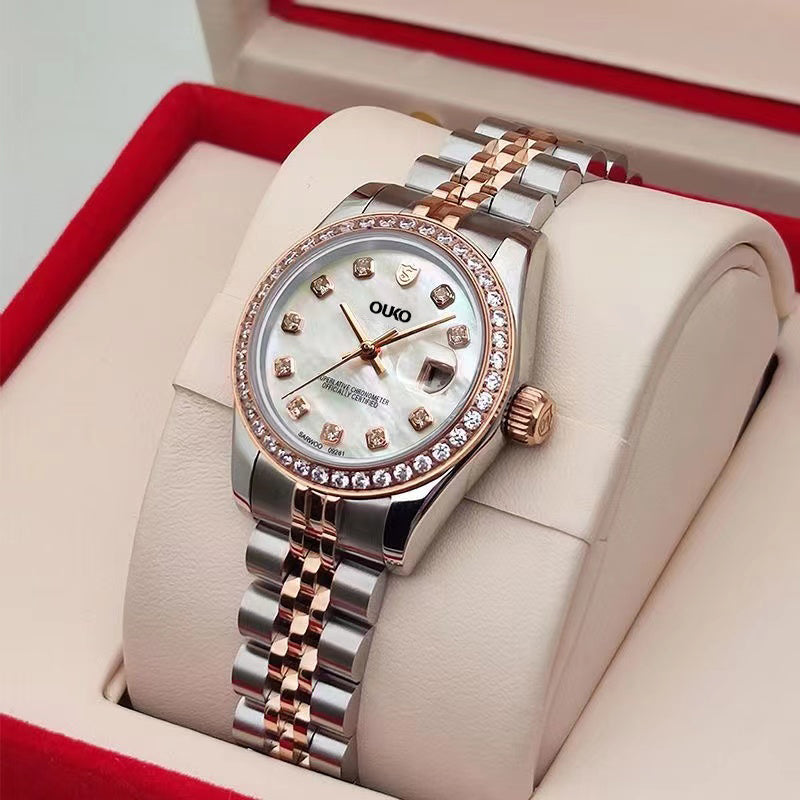 Reloj tipo Rolex mujer - blanco